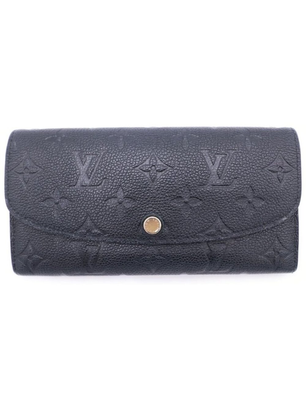 Louis Vuitton Monogram Empreinte Portefeuille Emily Wallet Leather Noir